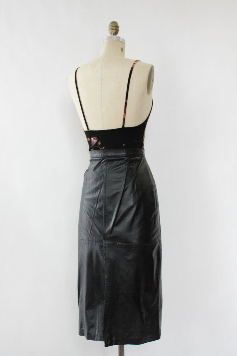 Madonna Black Leather Skirt XS/S – OMNIA