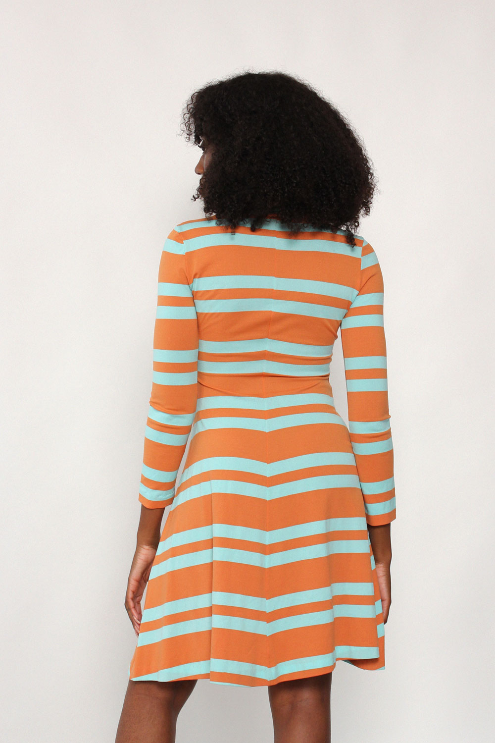 Sky Stripe Turtleneck Dress S/M