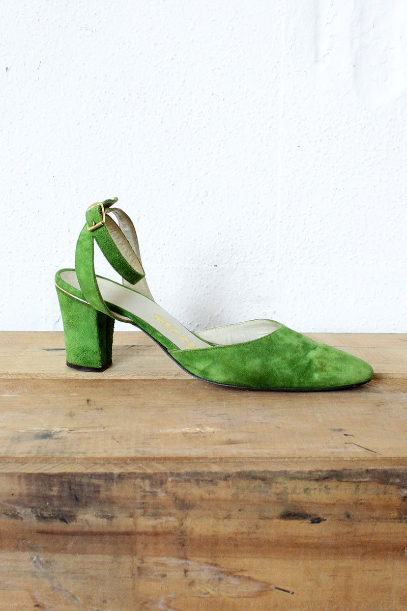 moss green heels