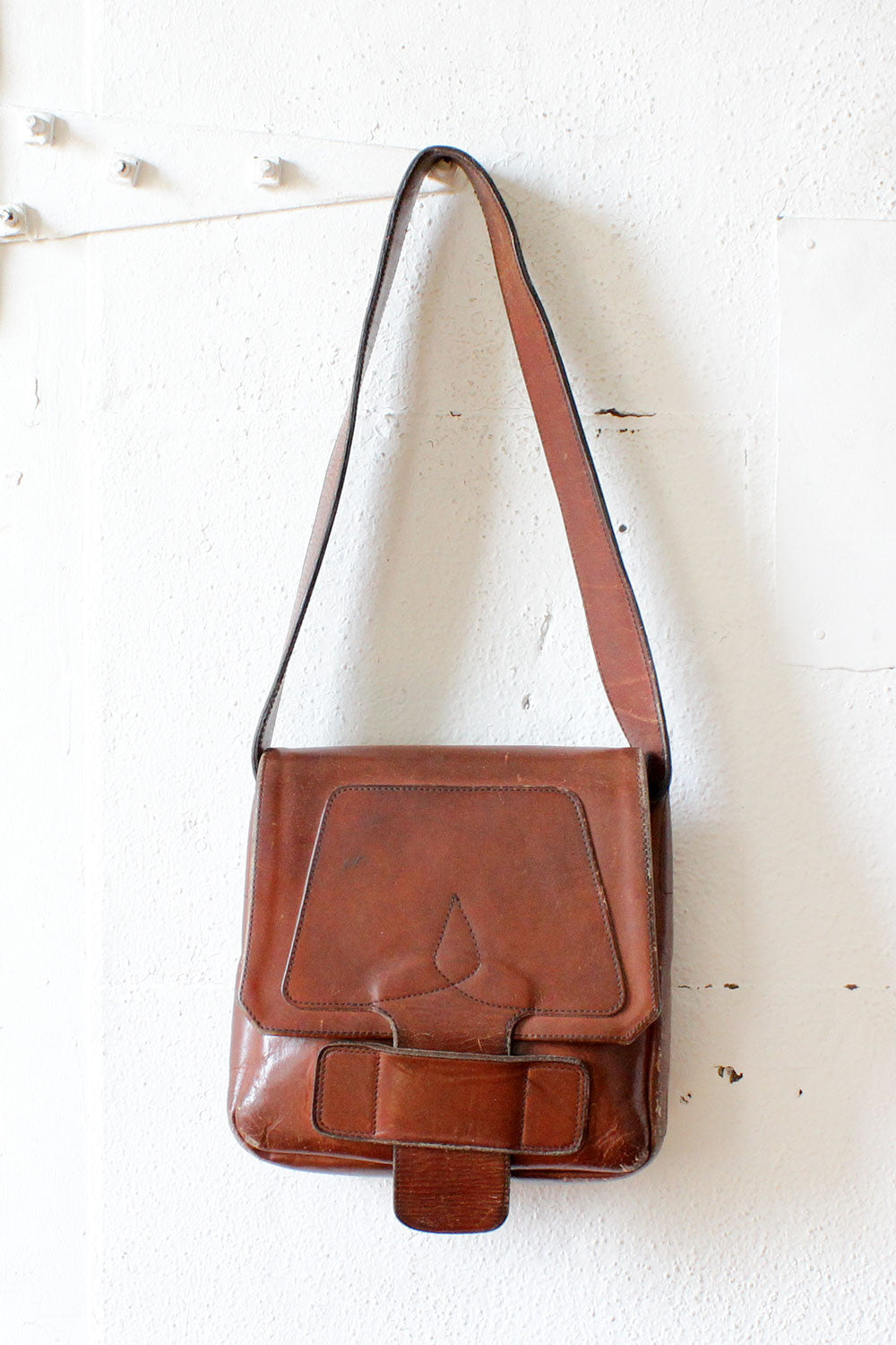 Vintage Leather Bag • Leather Saddle Bag • Vintage 70s Purse • Hippie ...