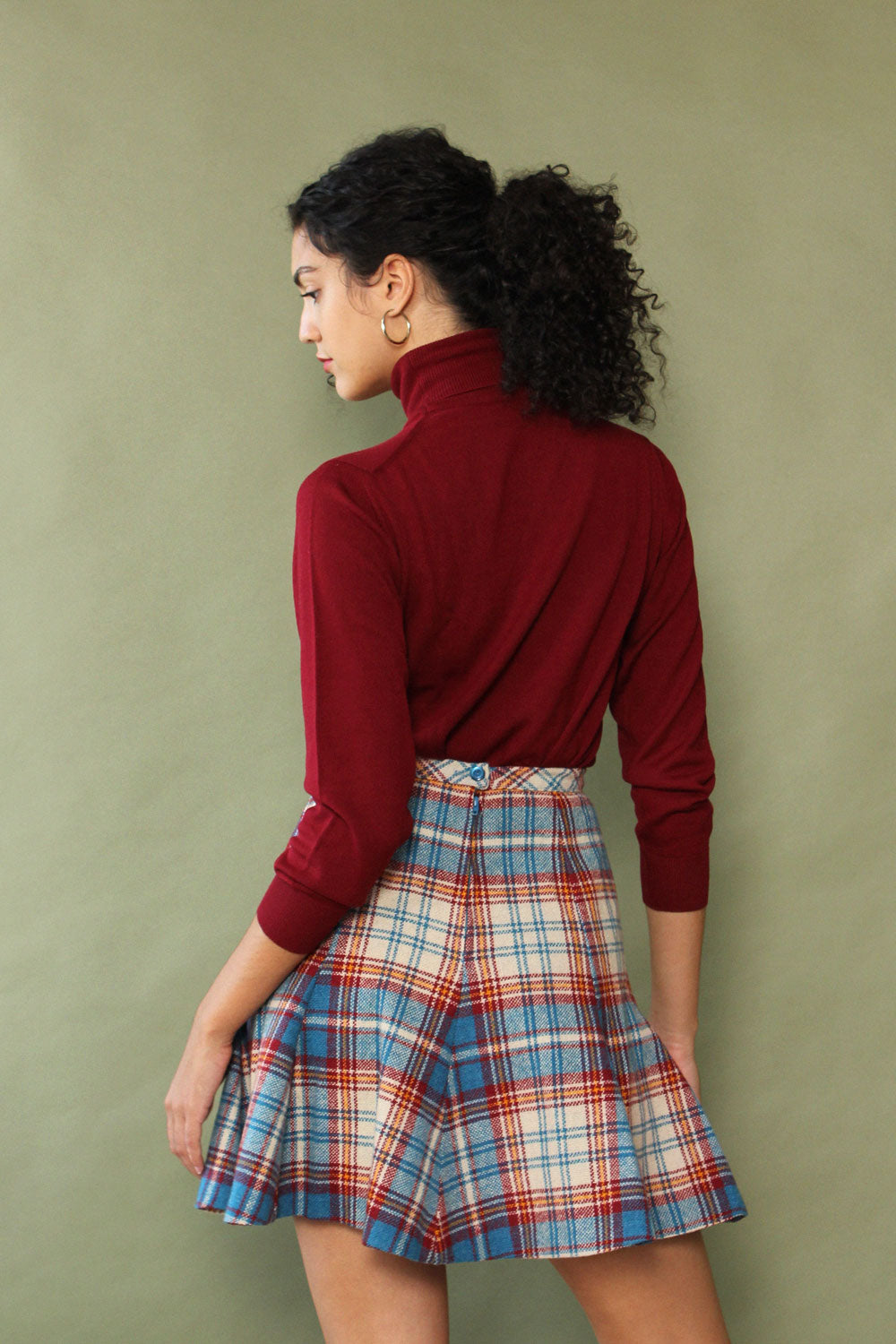 Bobbie Plaid Skater Skirt XS