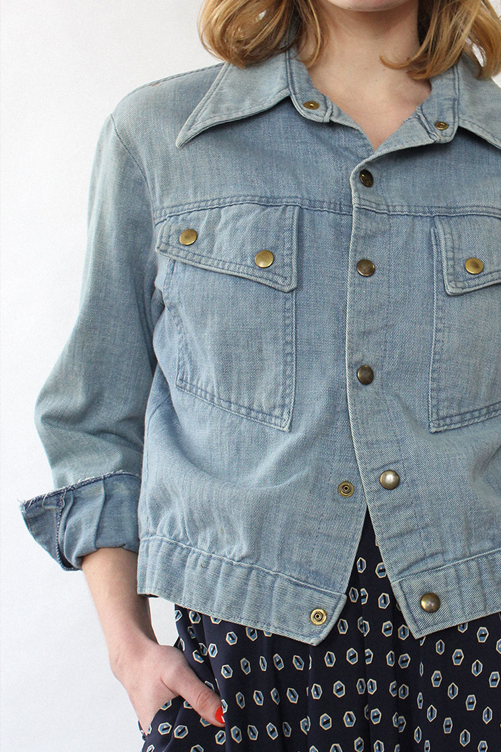 m and s denim jacket
