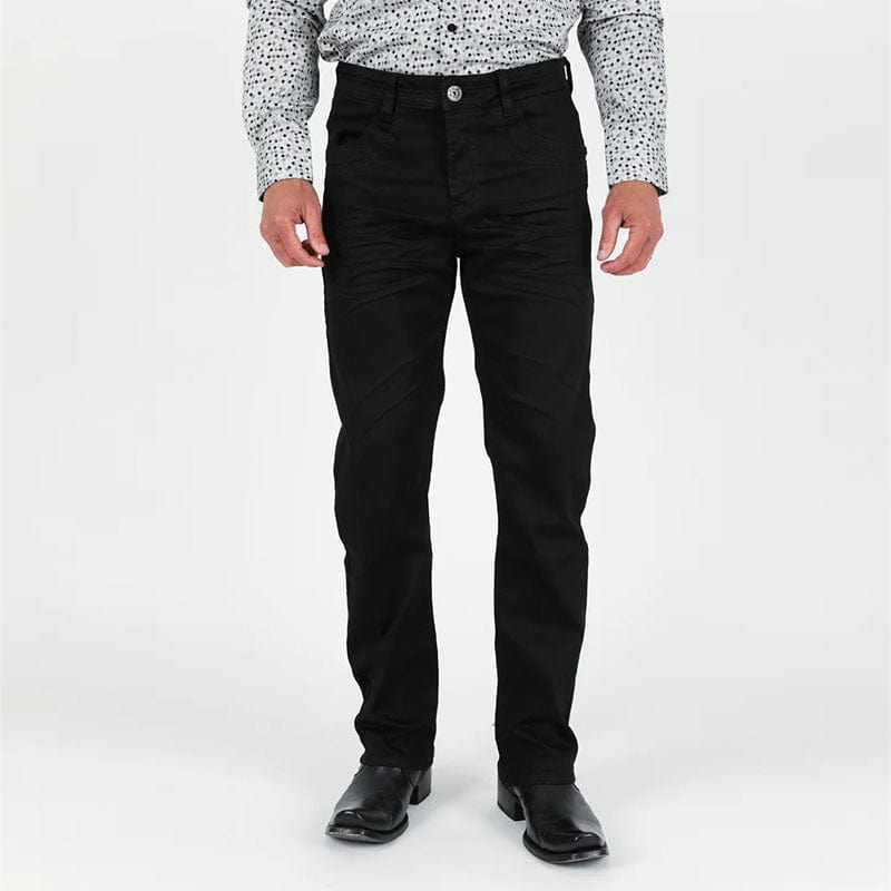 Pantalon Platini Black Relaxed Fit Stretch