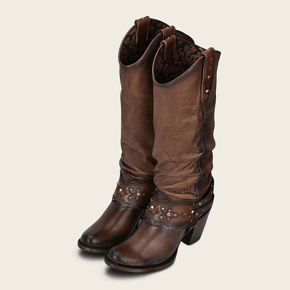 Bota Casual Cuadra Crystal Moka Mujer – Botines LLC