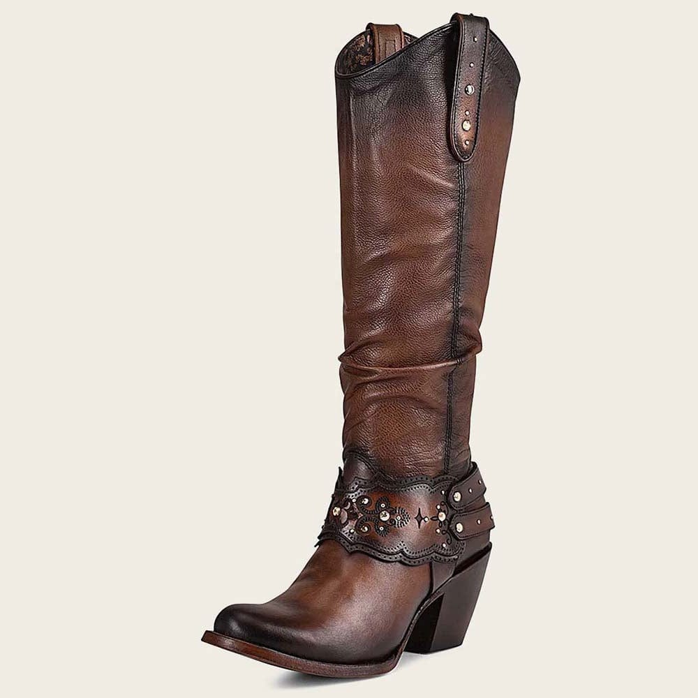 Bota Casual Cuadra Crystal Moka Mujer – Botines LLC