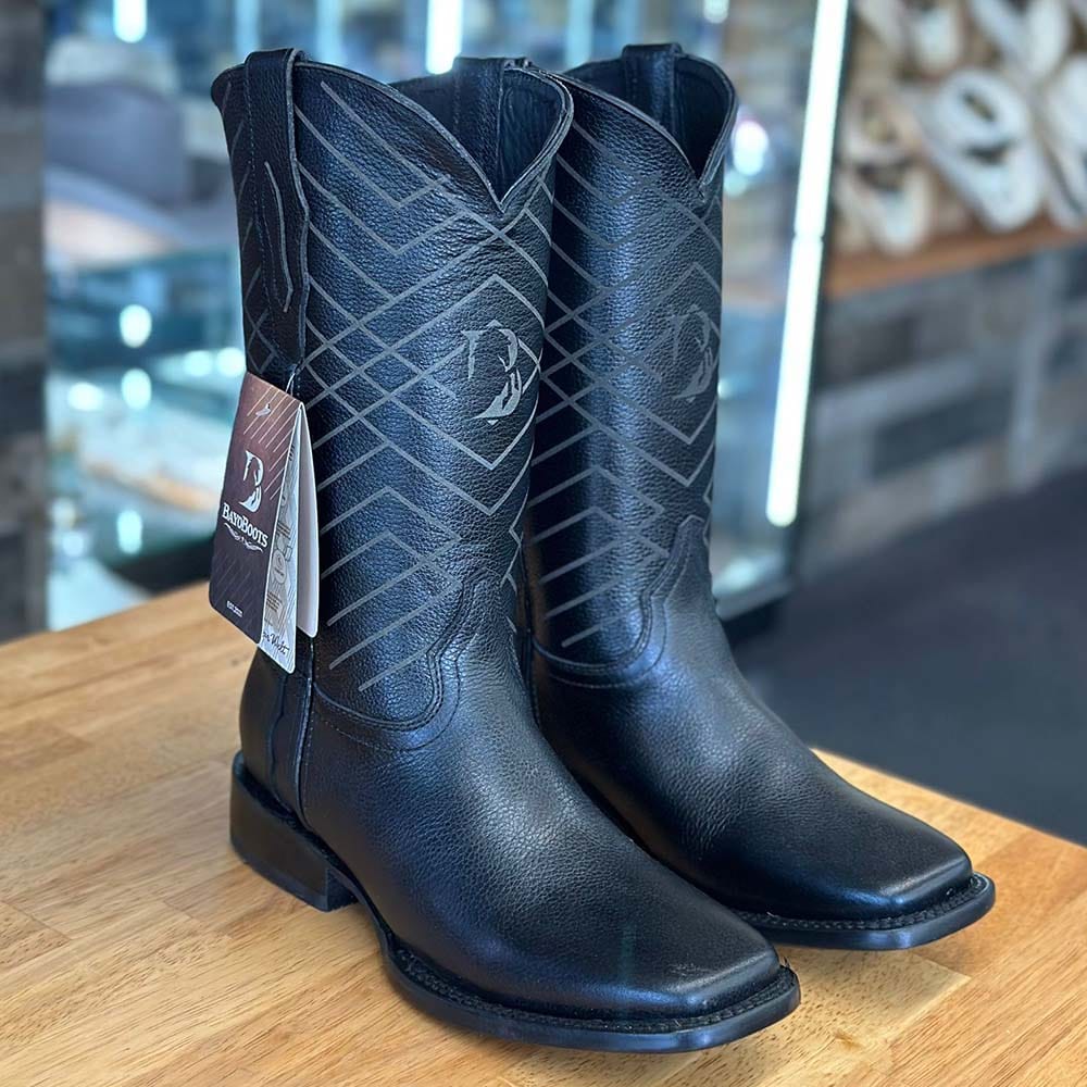 Bota Azabache Negro para Hombre Bayo Boots – Botines Charros LLC