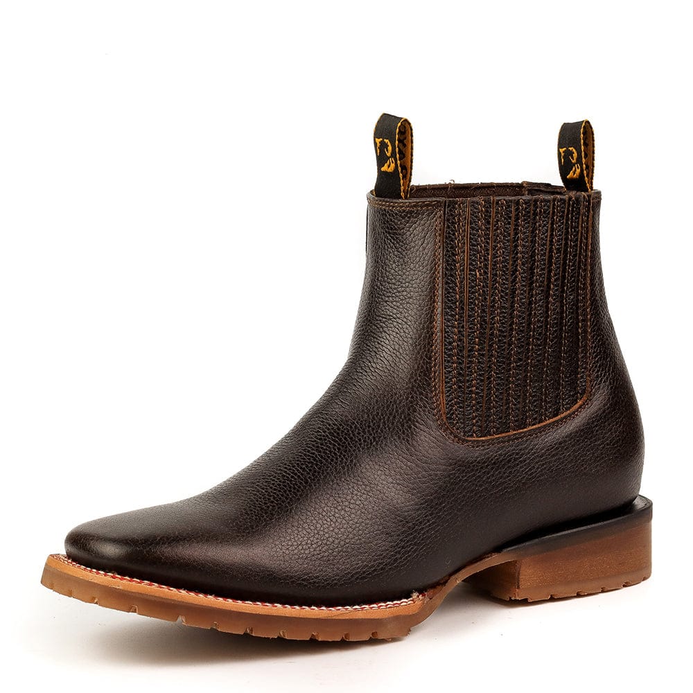 San Mateo Brown Western Boots – Botines Charros