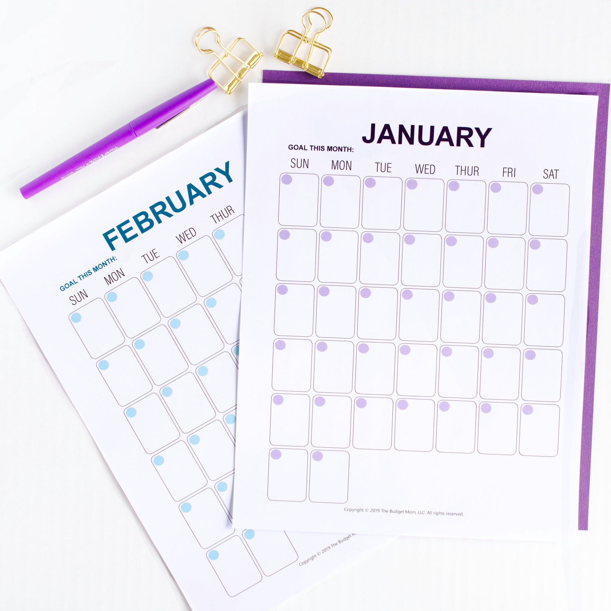 monthly budget calendar spreadsheet template