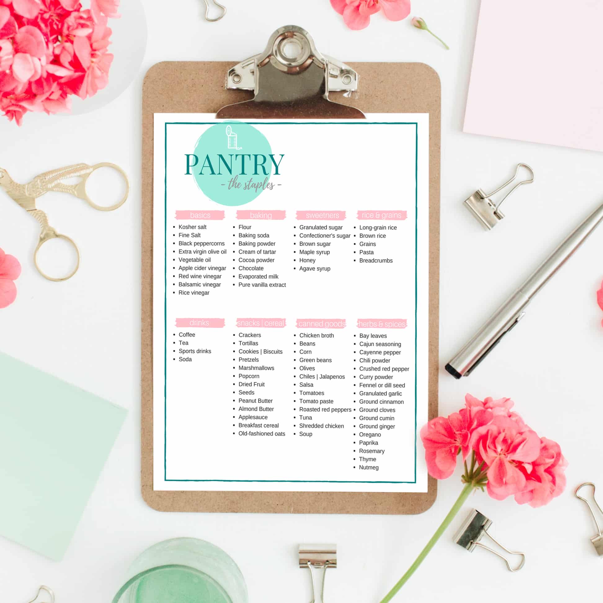 TBM Meal Planner Printables – The Budget Mom