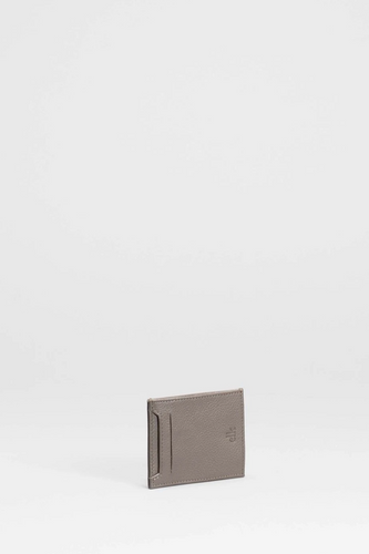 Elk Lovon Leather Card Holder in Taupe.
