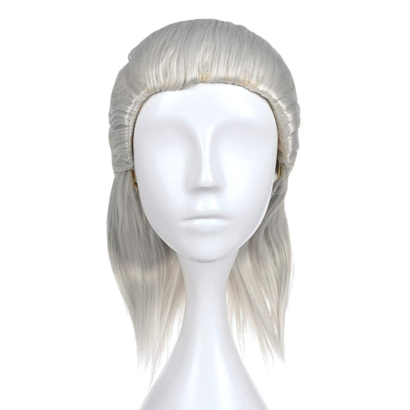 The Witcher wig by Geralt Riva for cosplay costume | Gray | 40cm