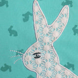 Girls Light Blue Rabbit Print Top