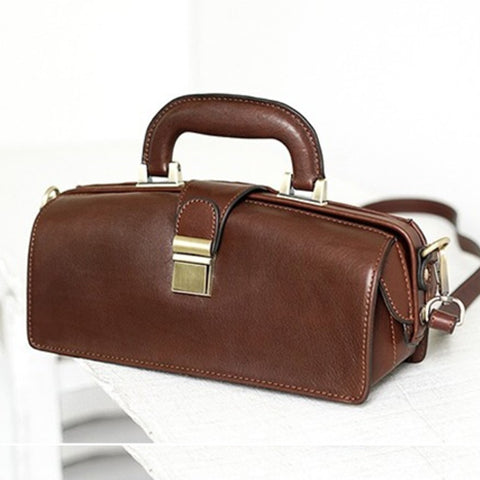Female Doctor Bags Vintage Leather Doctor Bag Purse Style Bag