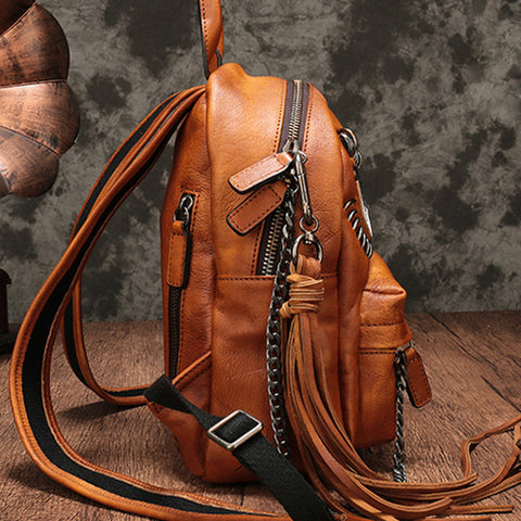 Vintage Leather Purse Cute Backpacks Handbags Shoulder Crossbody Bags