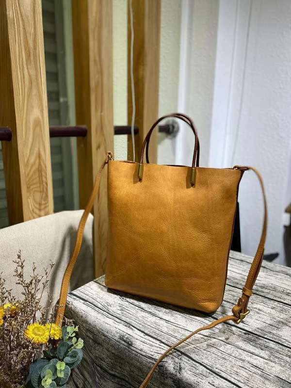 Small Leather Horizontal Tote Bags Purses – iLeatherhandbag