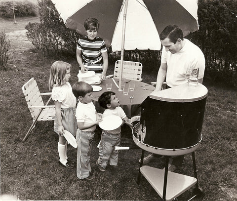 Kerry Jones with her family in Peterson’s Happy Hour cocktail book