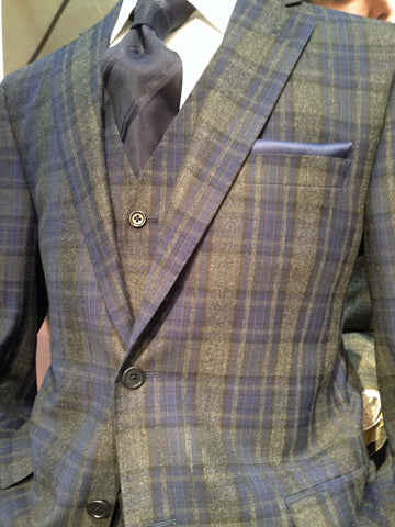 Gray and Lavender mens suit from Chuck Alf Haberdasher