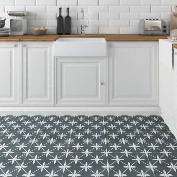 Devon Charcoal Feature Tiles 33x33cm - Metro Tiles