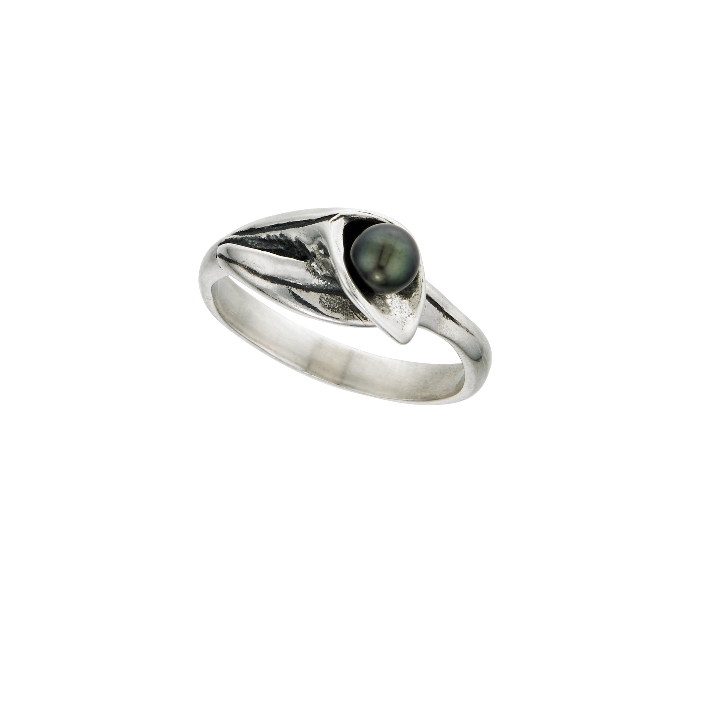 Calla Lily Double Pearl Ring | Nature Jewelry – Jose Balli | New