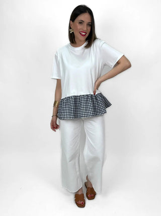 Falda pantalón blanca – Alalá Moda Mujer