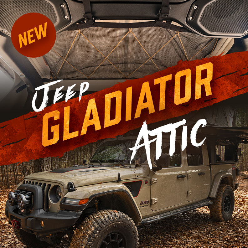 New: Jeep Gladiator Attic – Blue Ridge Overland Gear