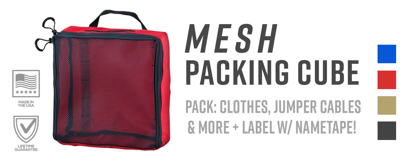 Mesh Packing Cube - made in the USA - lifetime guarantee