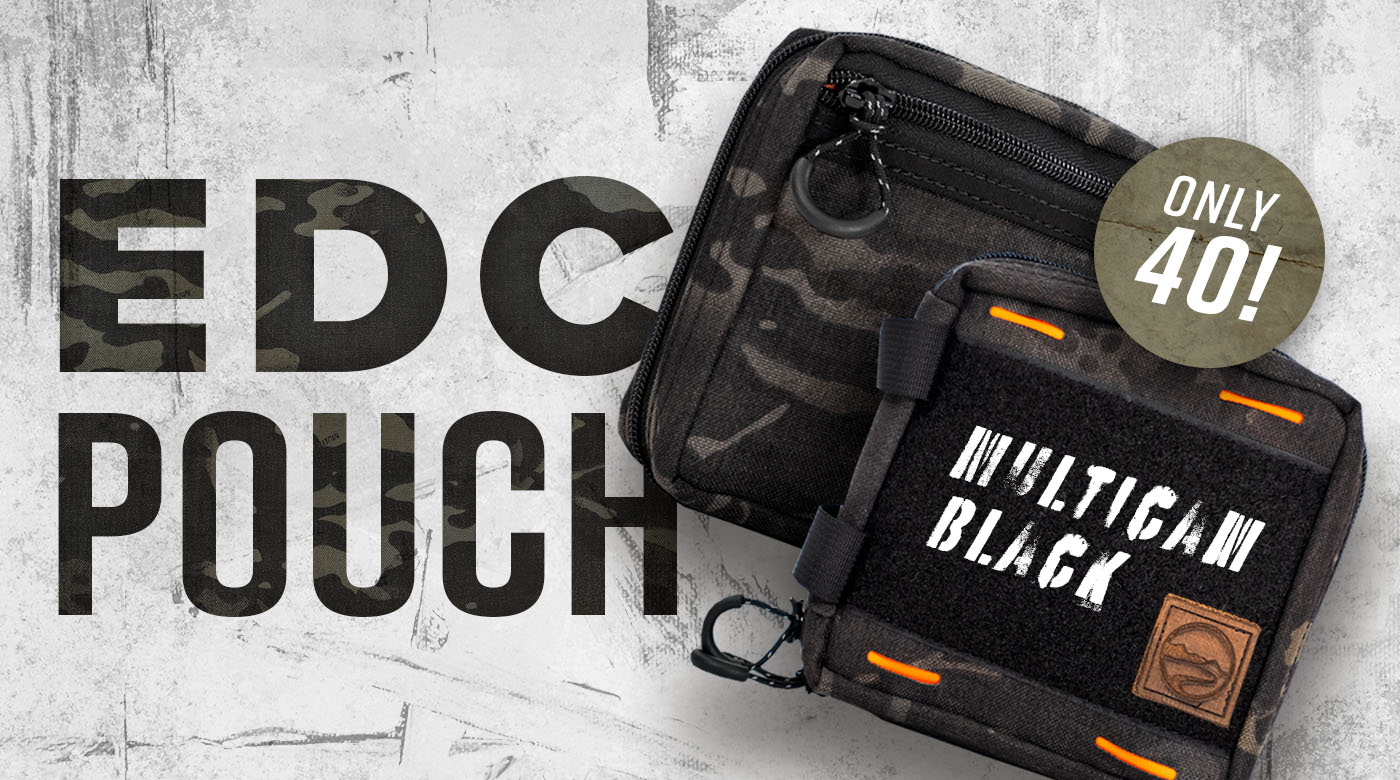 Multicam Black EDC Pouch - only 40 available in this colorway