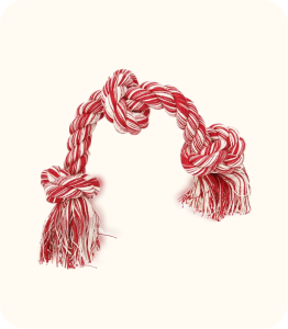 Better Than Basic Rope Dog Toy with Three Knots - Pink
