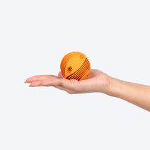 TLC Spiral Textured Ball Chew Toy For Dog - Orange Nav Image 4