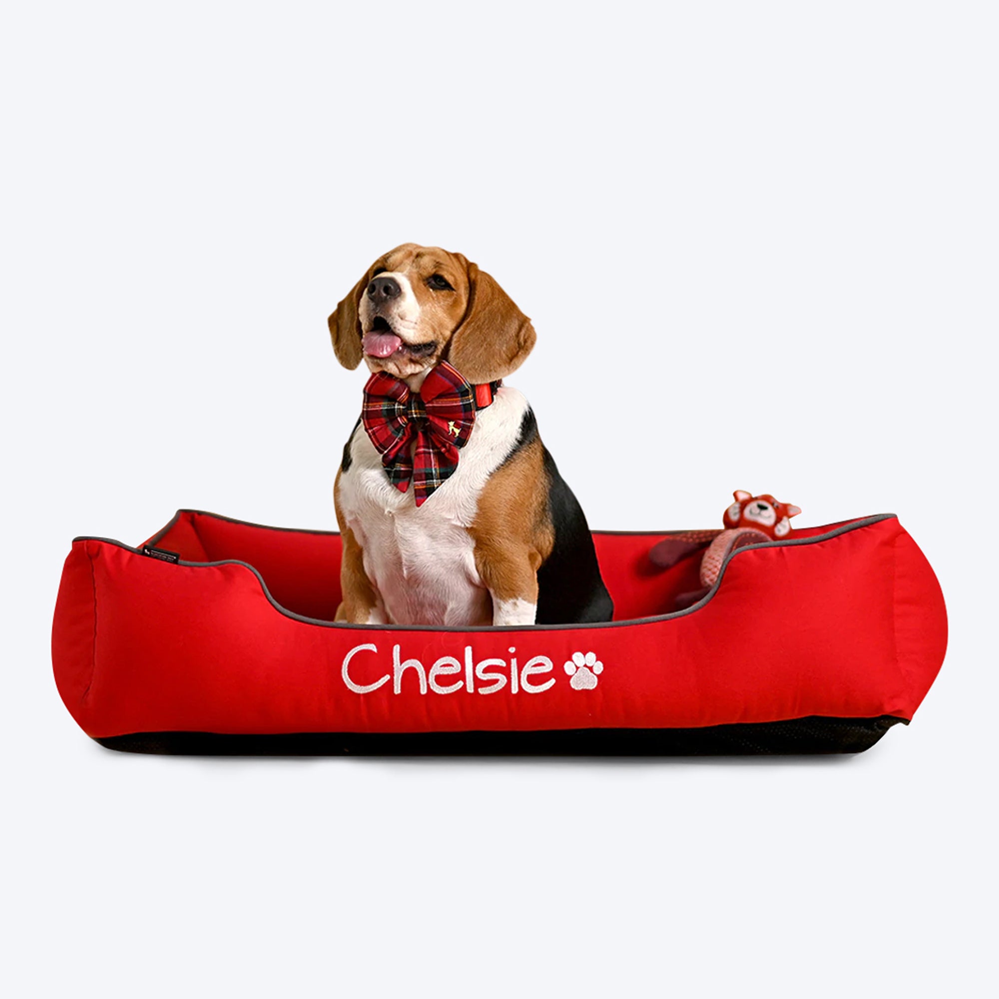 

HUFT Personalised Lounger Dog Bed - Available in multiple colors (Free Cushion
