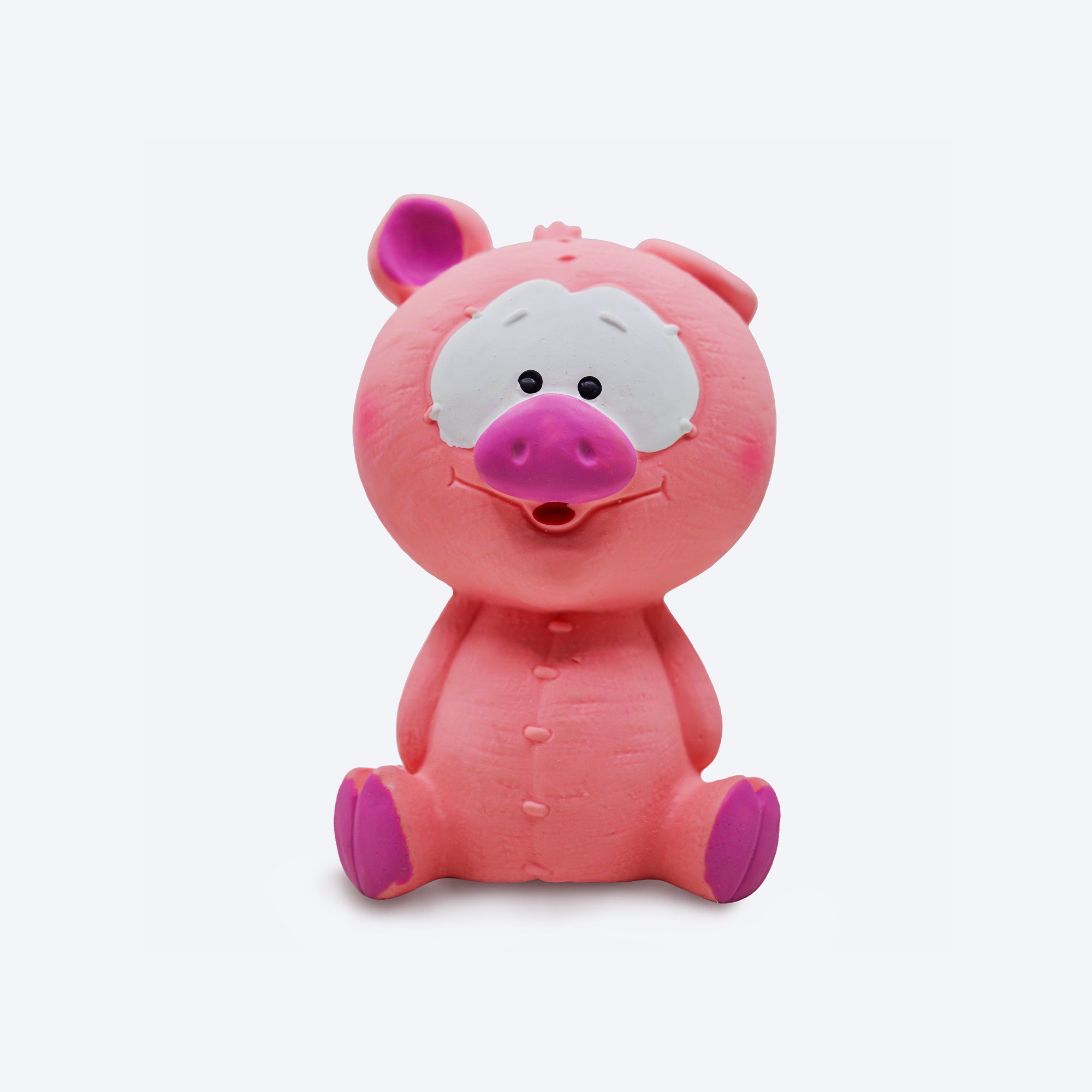 

FOFOS Pig Latex Bi Squeaky Chew Toy For Dog - Pink - S