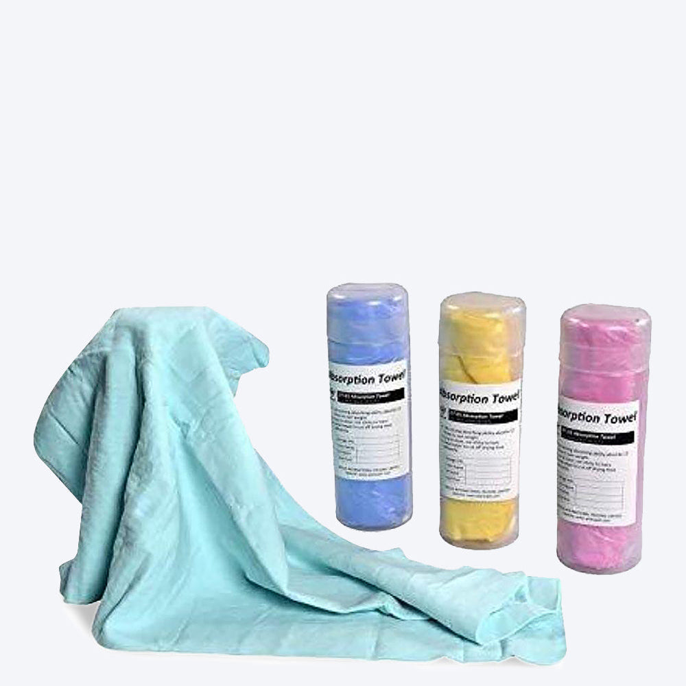 Aeolus Super Dry Absorption Towels for Dogs & Cats - Assorted Colours - Heads Up For Tails