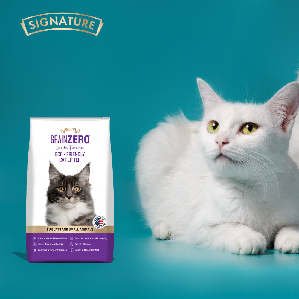 Signature Grain Zero Cat Litter - For All Cats And Small Animals - 8 k –  Heads Up For Tails