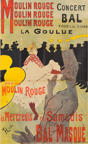 Henri de Toulouse-Lautrec - Moulin Rouge, La Goulue, poster for the Dance Hall Le Moulin Rouge