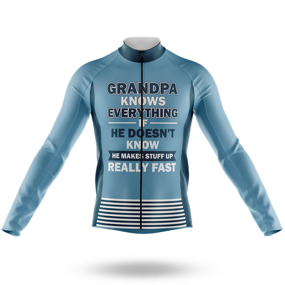 Grandpa V7 - Men's Cycling Kit-Long Sleeve Jersey-Global Cycling Gear