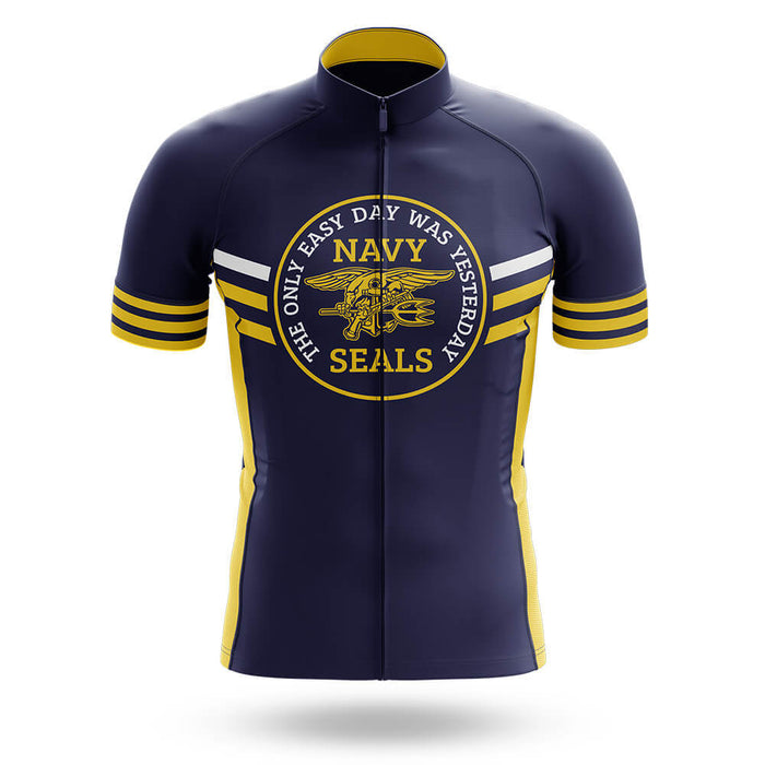 navy cycling jersey