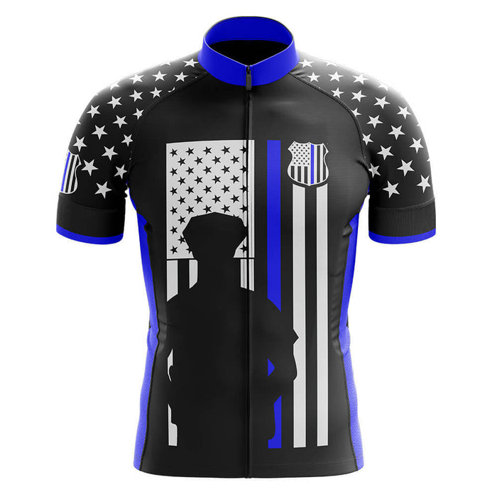 thin blue line bike jersey