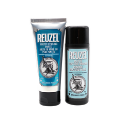 reuzel holiday gift guide good tidings featuring matte styling paste and matte texture powder
