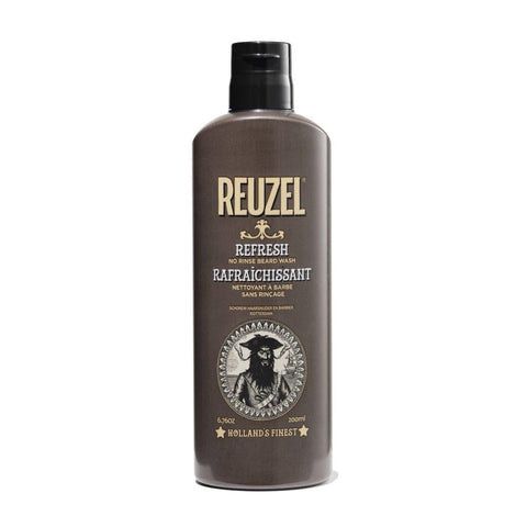 REUZEL’s REFRESH No Rinse Beard Wash.