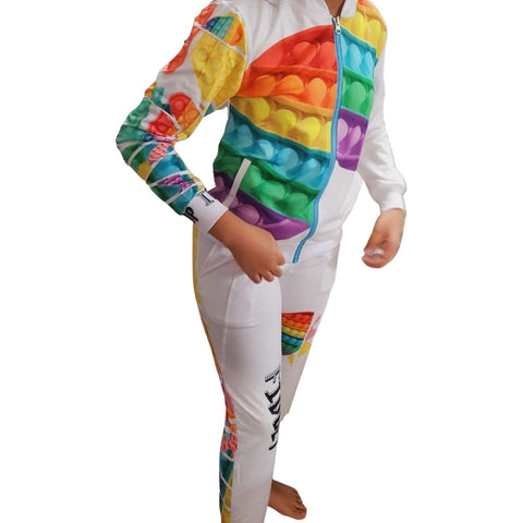 12 year-old-female-wearing Fidget-tracksuit-sweatsuit-2022-trends-for-kids-fashion-ENE-toys-clothes-ideas-pop-it