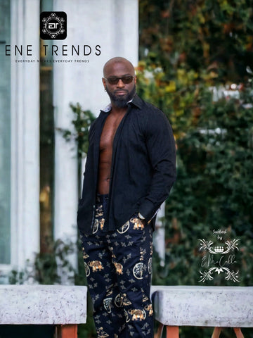 Mens luxury printed pants ENE Trends