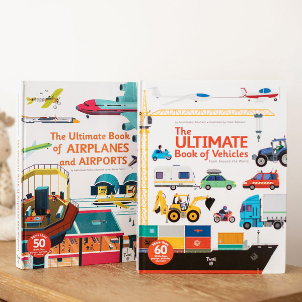 The Ultimate Book of Vehicles & The Ultimate Book of Airplanes and Airports-Hullabaloo Book Co.