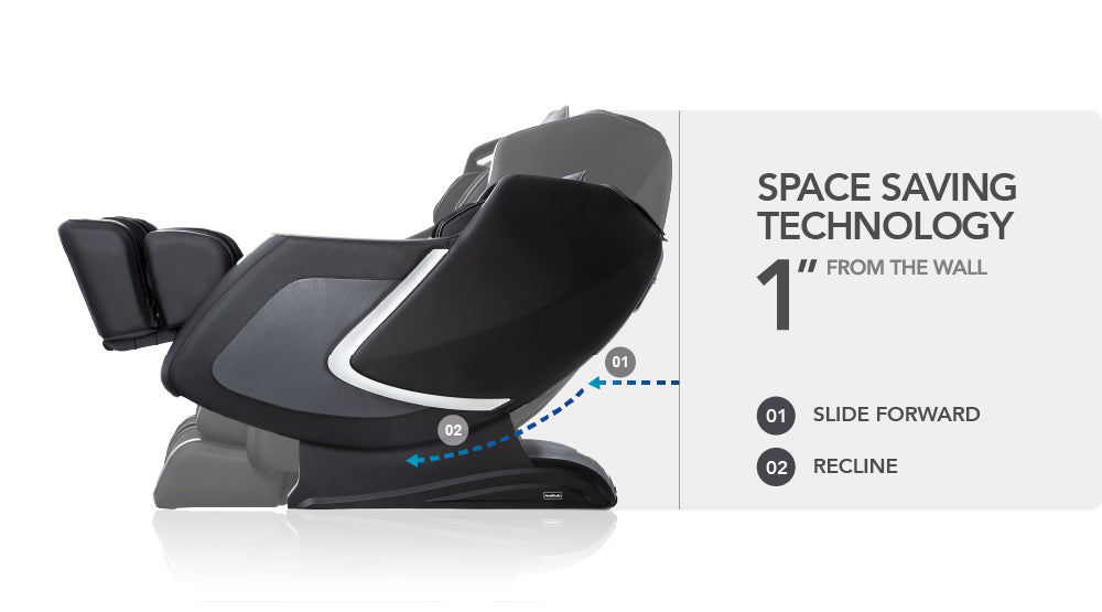 AmaMedic 3D Prestige Massage Chair - Space Saving Technology