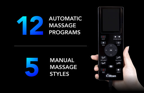 Titan Summit Flex SL-Track - 12 Auto Programs & 5 Massage Styles