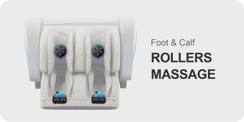 Titan Oppo 3D Massage Chair - Calf and foot rollers
