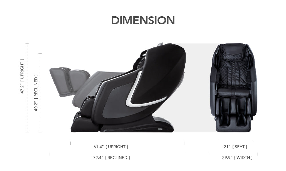 AmaMedic 3D Prestige Massage Chair - Dimension