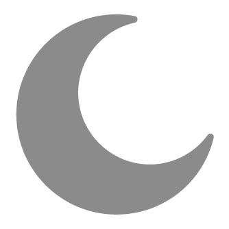 a crescent moon with a white background