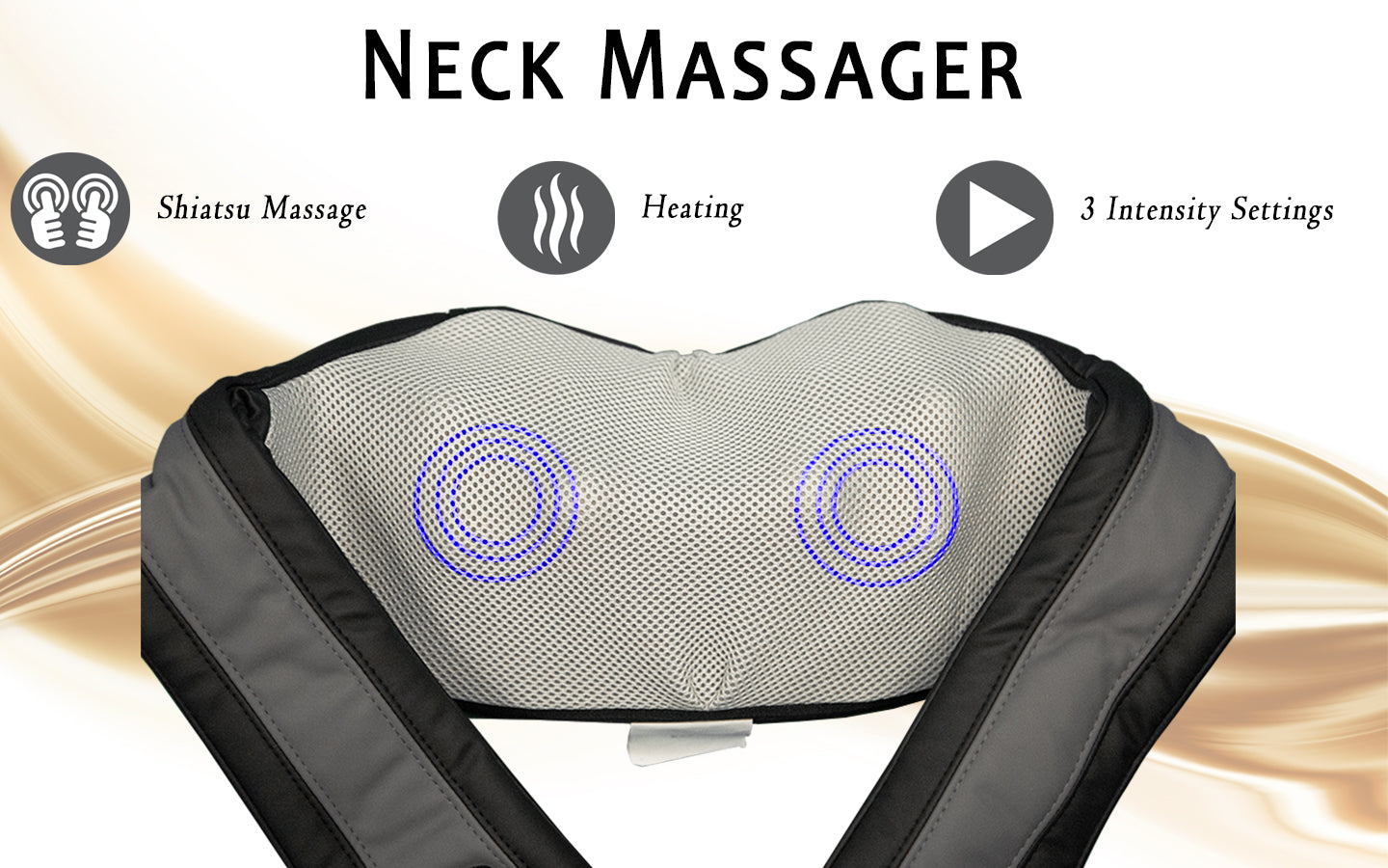 Shiatsu Massage, Heating, 3 Intensity Settings