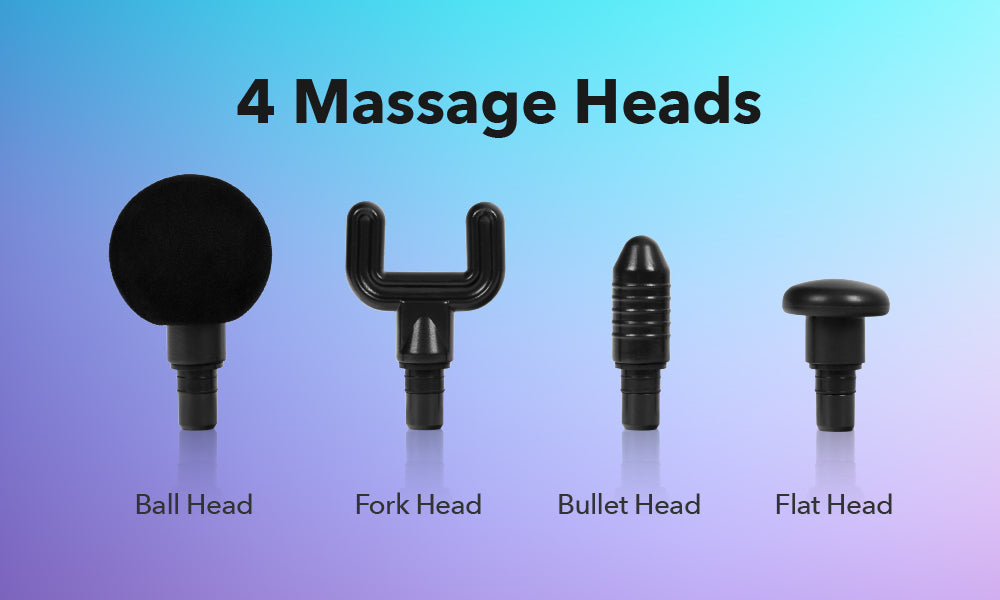 Amamedic Massage Gun - 4 Massage Heads