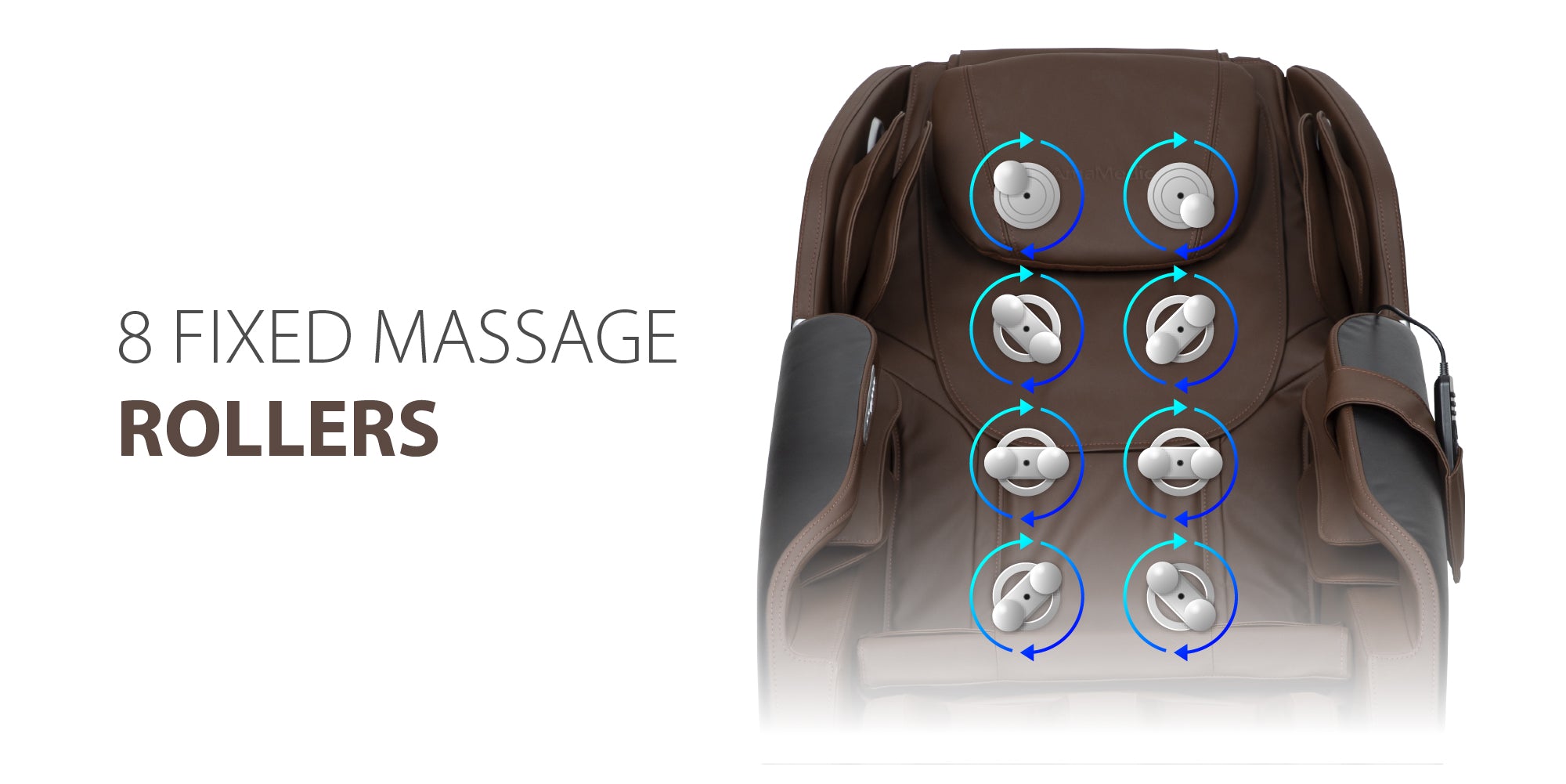 8 Fixed Massage Rollers